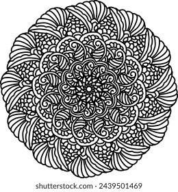 The picture show mandala geometric graphic design for fabric pattern or background image.