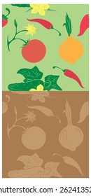 The picture shows the background on the subject of vegetables