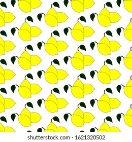 The picture shows a background with three lemons.  