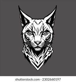The picture shows a close-up of a lynx's head. The picture is a beautiful and striking image of a wild animal. It is a reminder of the power and beauty of nature, and it is sure to capture the viewer