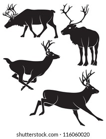 The picture shows a deer
