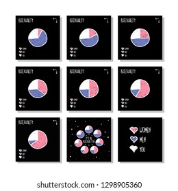 The picture shows diagrams of different types of bisexual orientations in combination with human polygamy. Diagrams are designed to more effectively search for girls (guy) with the same orientation