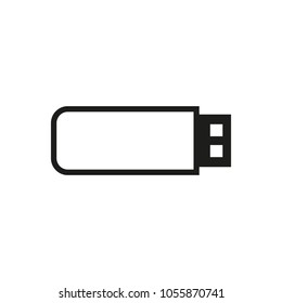 The picture shows a flash memory. Icon, flash sticker, website.