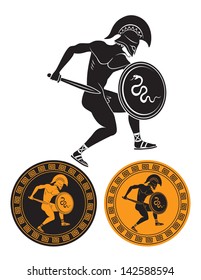 The picture shows a gladiator