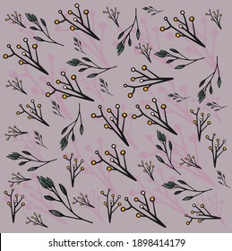 The picture shows a pattern of branches.
