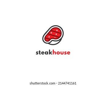 picture shows steak house logo or steak logo