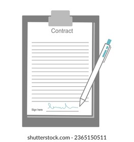 The picture shows that contract was signed to accept the agreement data in the document.