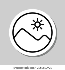 Imagen simple vector de icono. Diseño plano. Pegar con sombra sobre fondo gris.ai