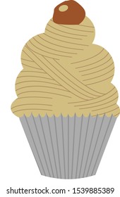
A picture of a simple, plain donut seen from the front