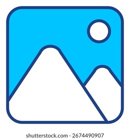 Bildersammlung mit einfachem Vektorsymbol