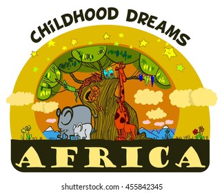 picture sleeping cute African animals
