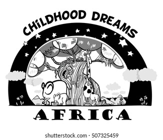 picture sleeping cute African animals