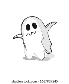 Picture of a small ghost Representatives of illegal workers working in South Korea