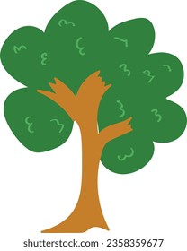 picture of a small tree with three branch illustration handdrawing of little tree