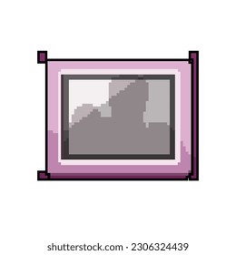 picture smart photo frame game pixel art retro vector. bit phone screen, graphy smphone picture smart photo frame. old vintage illustration