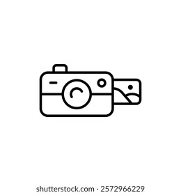 Picture snapshot icon simple vector symbol