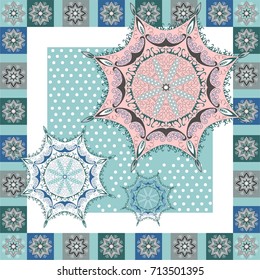 Picture with snowflakes