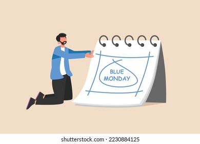 
picture of someone who wasn't ready to face reality to get through blue Monday. full color illustration. simple design.