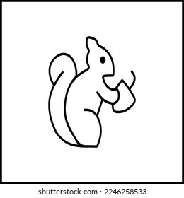 picture of a squirrel eating a nut