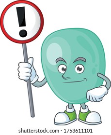 Ein Bild des Staphylococcus aureus cartoon-Zeichenkonzepts mit einem Zeichen