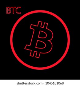 picture with the symbol of bitcoin