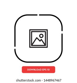 Picture, picture symbol vector icon