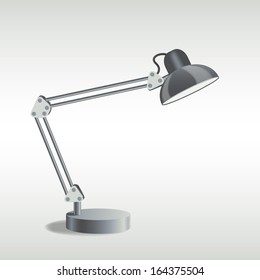 picture of table lamp, vector eps10 illustration