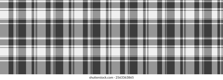 Picture tartan background texture, up check fabric vector. Decorate textile plaid seamless pattern in vintage gray and grey colors palette.