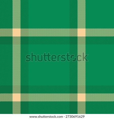 Picture tartan textile pattern, royal vector texture check. Fibre seamless background fabric plaid in mint and orange colors palette.