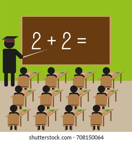 Picture of teaching in the classroom