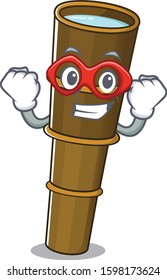 A picture of telescope Scroll dressed as a Super hero