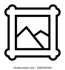 picture thin line vector icon