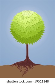 picture with tree