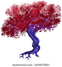 picture of a tree with thick and beautiful leave's

