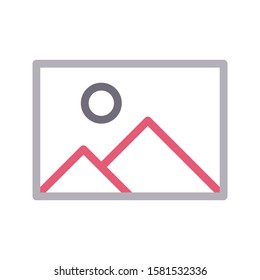 picture vector color line icon 