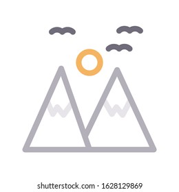picture vector color line icon 