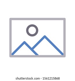 picture vector colour flat icon 