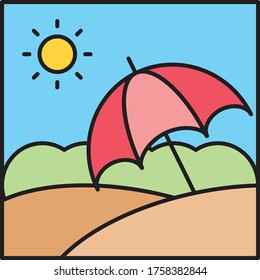 icono de color plano vectorial de imagen 