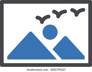 picture vector glyph colour icon