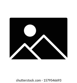 picture vector glyph flat icon 