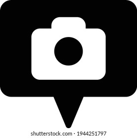 picture vector glyph flat icon