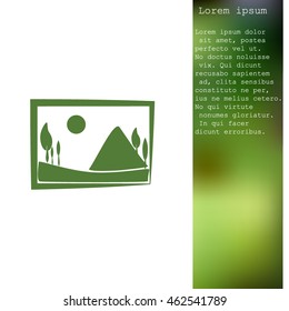 Picture vector icon
