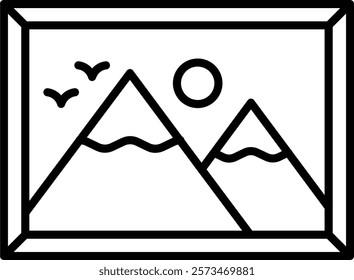 Picture vector icon. Can be used for printing, mobile and web applications.