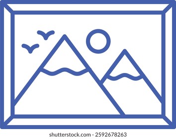 Picture vector icon. Can be used for printing, mobile and web applications.