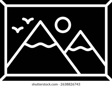 Picture vector icon. Can be used for printing, mobile and web applications.