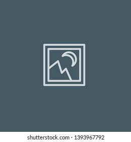 Picture vector icon. Picture concept stroke symbol design. Thin graphic elements vector illustration, outline pattern for your web site design, logo, UI. EPS 10.