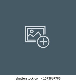Picture vector icon. Picture concept stroke symbol design. Thin graphic elements vector illustration, outline pattern for your web site design, logo, UI. EPS 10.