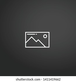 Picture vector icon. Picture concept stroke symbol design. Thin graphic elements vector illustration, outline pattern for your web site design, logo, UI. EPS 10.