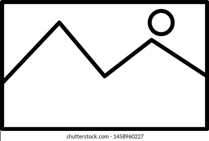 Picture vector icon . Gallery sign