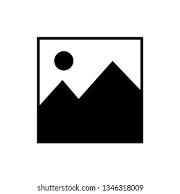 Picture vector icon, image symbol